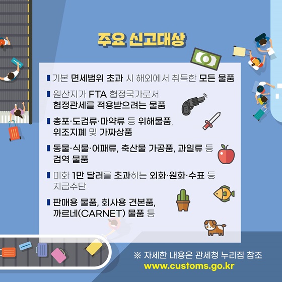 [윤석열 정부 지난 1년] 휴대품 신고서 작성 및 제출의무폐지