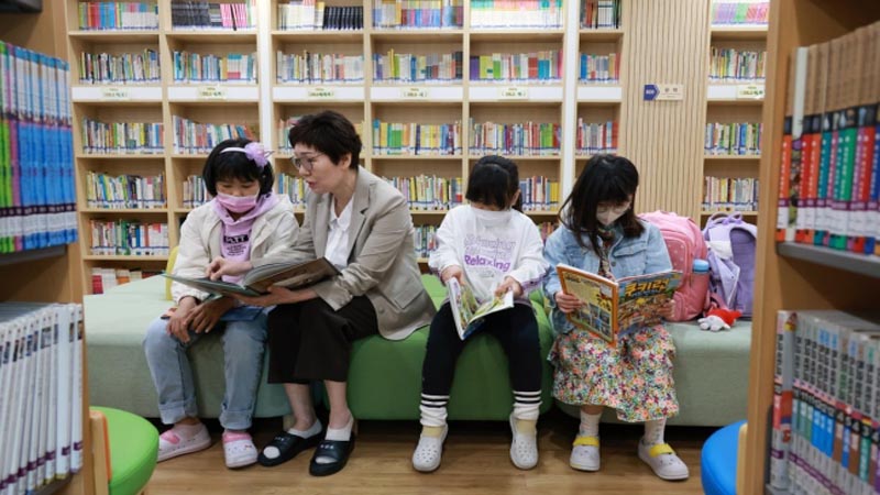 2023 늘봄학교 선정된 대전의 보성초는 오전 7시 30분부터 도서실 문을 열어 오전 돌봄을 운영하고 있다. (사진=교육부)