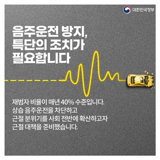 음주운전 근절 이렇게 추진합니다