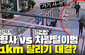 강력계 형사 vs 전국구 차량털이범, 누가 빠를까?