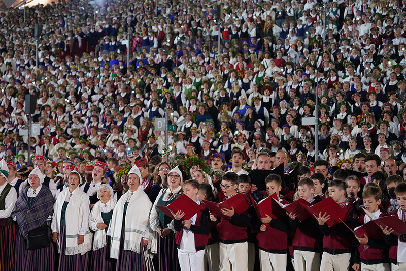 대규모 합창공연 광경. (사진=Latvian National Centre for Culture Archive)