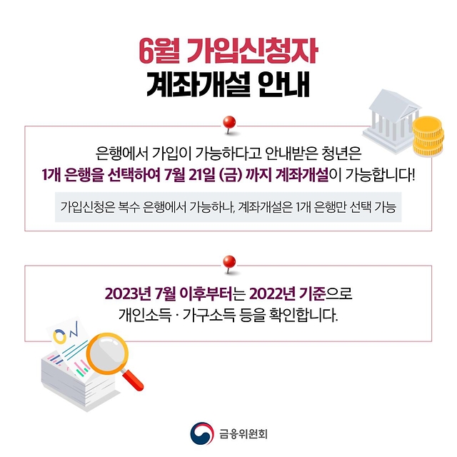 “힘찬 미래 높은 도약” 청년도약계좌 계좌개설 안내