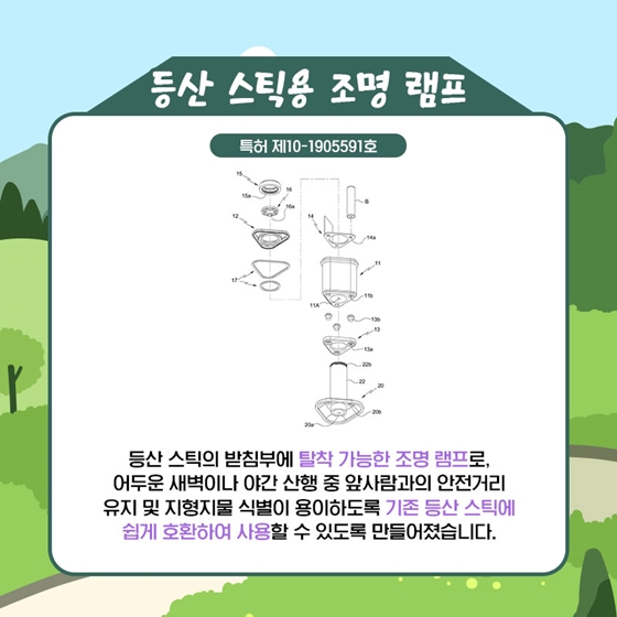 등산러를 위한 특허 아이템