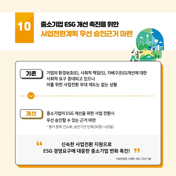 중소벤처기업부 2023 상반기 규제개선 대표사례
