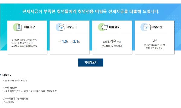 대출에 대한 자세한 설명을 확인하고 대출신청을 진행했던 기금e든든 홈페이지. 대출과 관련된 다양한 정보를 확인할 수 있었다