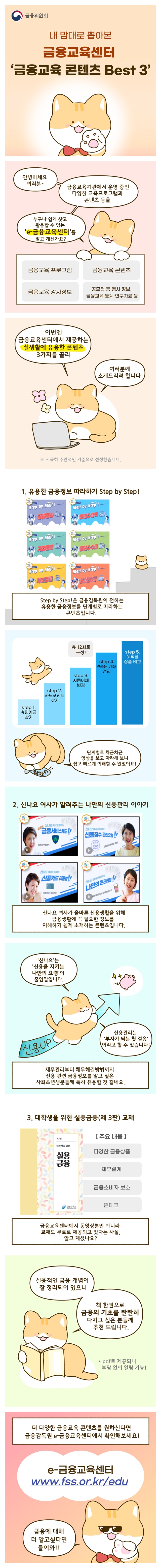 내 맘대로 뽑아본 금융교육센터 ‘금융교육 콘텐츠 Best 3’