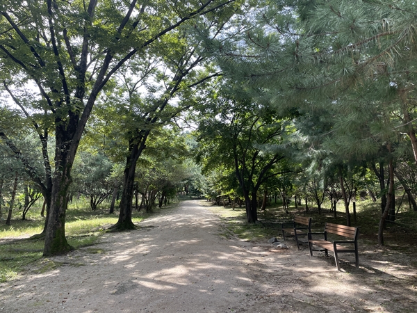 평평한 산책길이 잘 조성돼 있다.(사진=전형 기자)