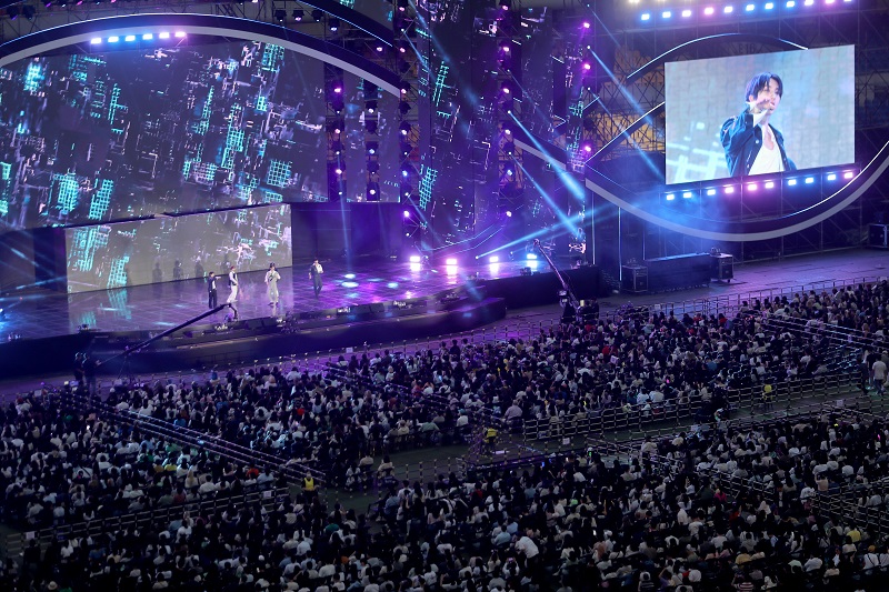 지난 5월 27일 부산 아시아주경기장에서 열린 국내 최대 K팝 행사인 ‘드림콘서트’ 현장 모습.(사진=저작권자(c) 연합뉴스, 무단 전재-재배포 금지)
