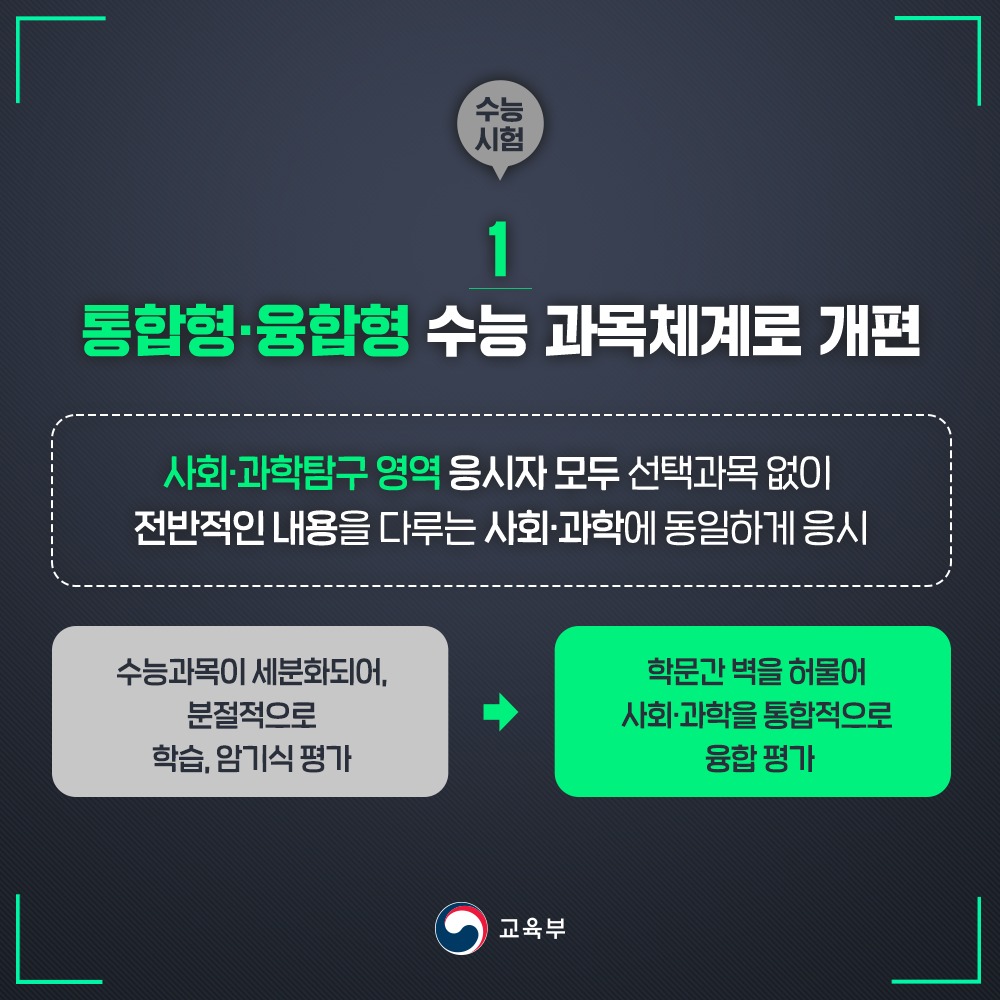 2028 대학입시제도 개편 시안 발표!