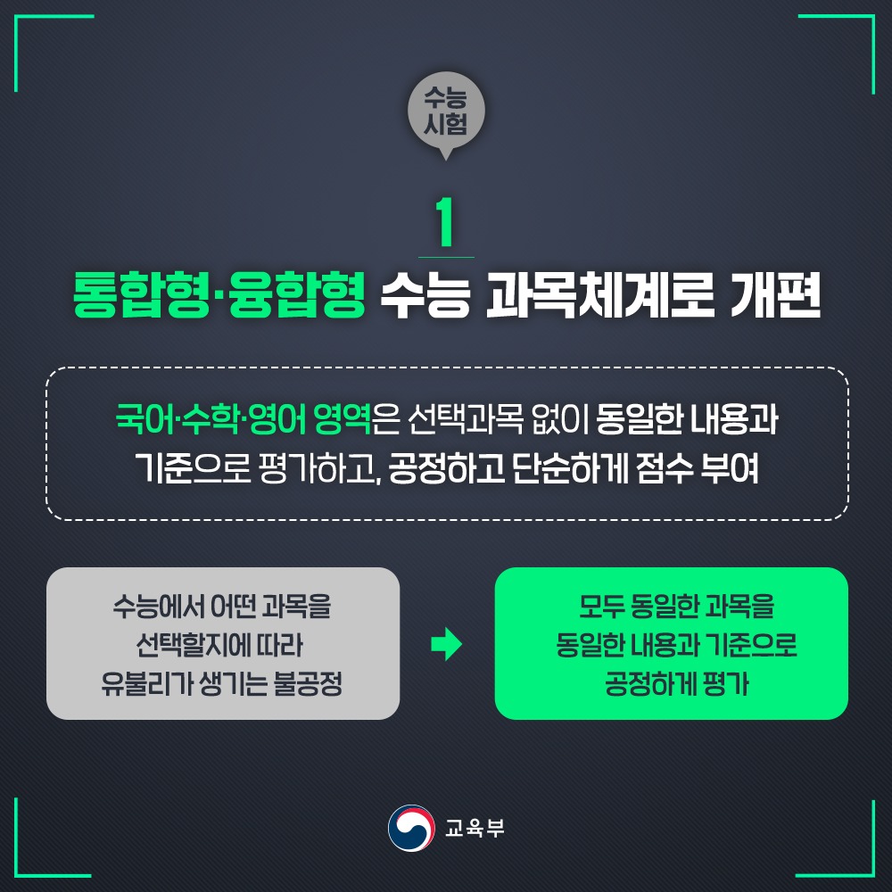 2028 대학입시제도 개편 시안 발표!