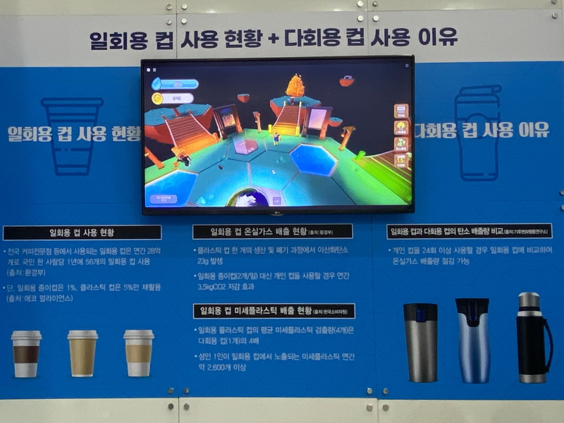일회용 컵 사용 현황과 다회용 컵 사용 이유