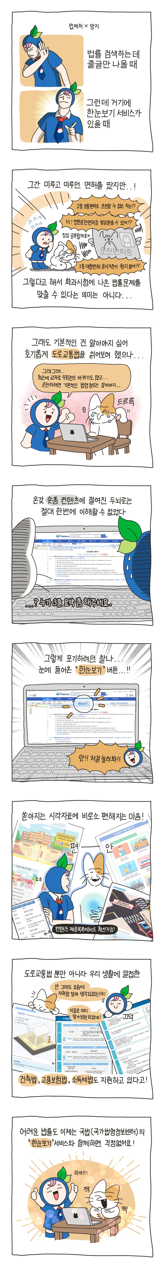 국법(국가법령정보센터) ‘한눈보기’ 서비스