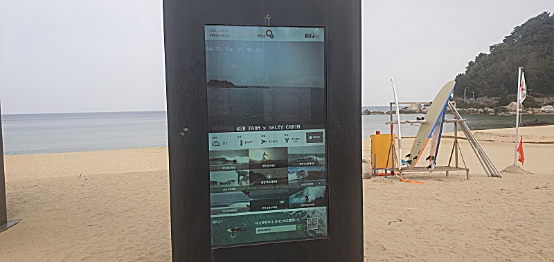 바다 정보와 해변의 모습을 실시간으로 확인할 수 있다