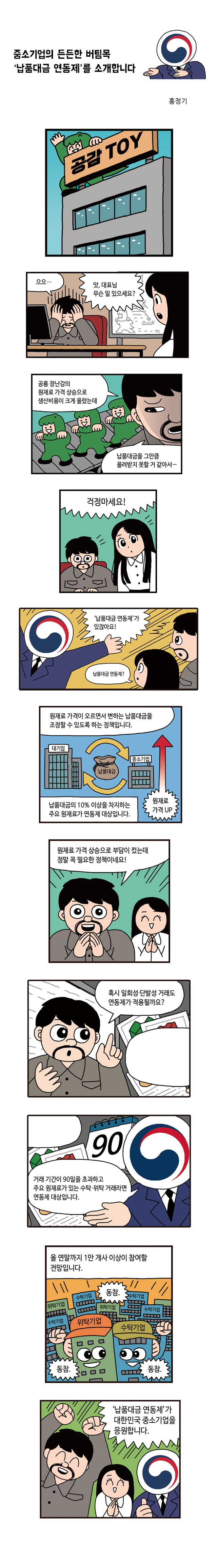 중소기업의 든든한 버팀목 ‘납품대금 연동제’를 소개합니다