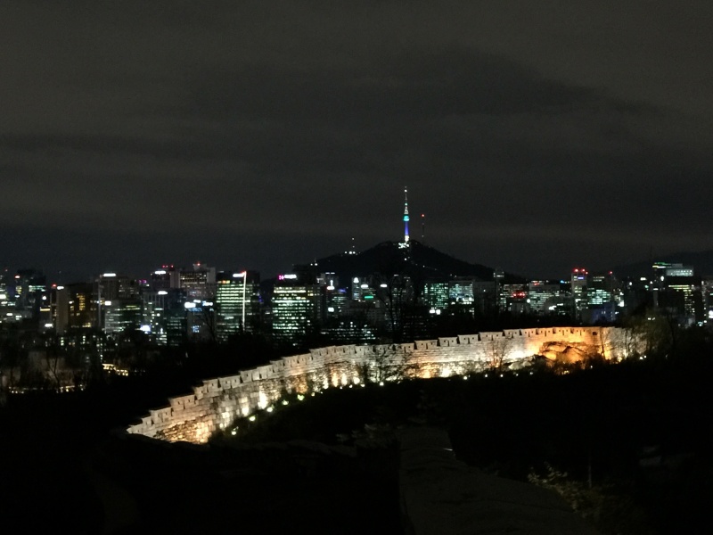 ‘대한민국 밤밤곡곡 100’에 선정된 남산 서울타워와 한양도성 야경.(사진=저작권자(c) 연합뉴스, 무단 전재-재배포 금지)