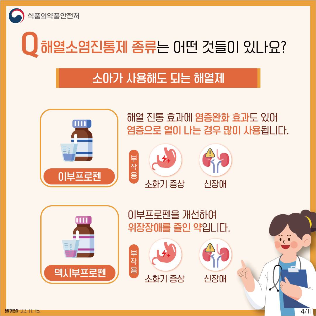 아이들을 위한 해열소염진통제, 안전하게 사용하세요!