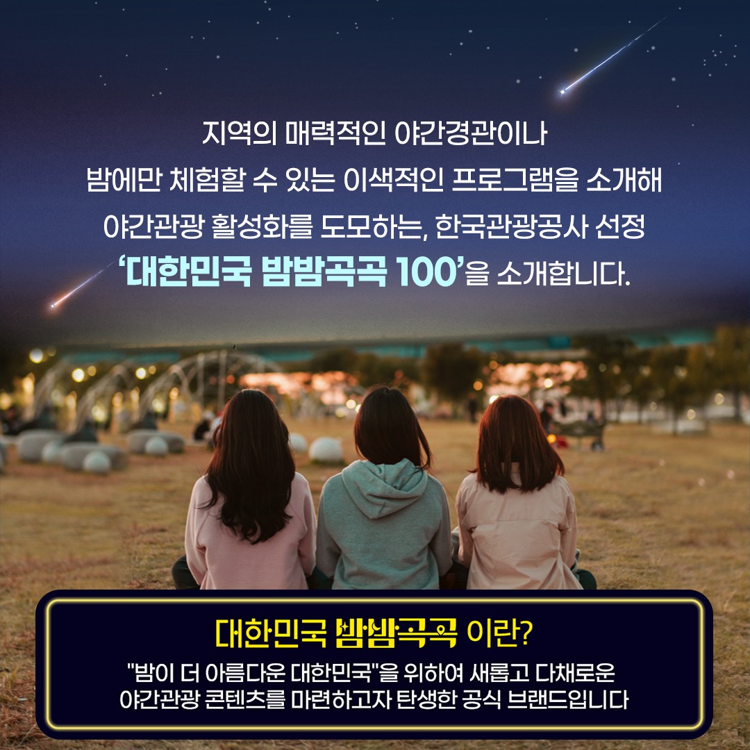 밤이 더 아름다운 대한민국! 대한민국 밤밤곡곡 100