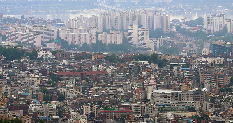 서울 남산에서 바라본 빌라촌의 모습.(ⓒ뉴스1, 무단 전재-재배포 금지)