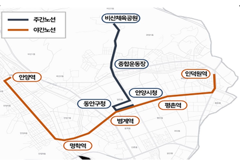 경기 안양 자율주행차 시범운행 지구.