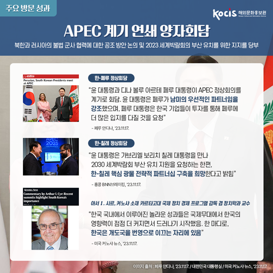 윤석열 대통령, APEC 정상회의 참석 의미와 성과