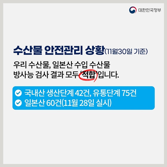 후쿠시마 원전 오염수 방류 관련 일일 브리핑(11.30.)