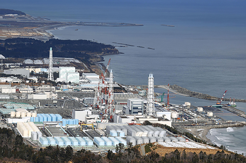 일본 후쿠시마현 원자력 발전소. (사진=저작권자(c) Kyodo News/연합뉴스, 무단 전재-재배포 금지)