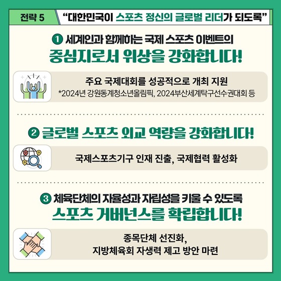 ‘제1차 스포츠진흥기본계획’(2024~2028) 발표