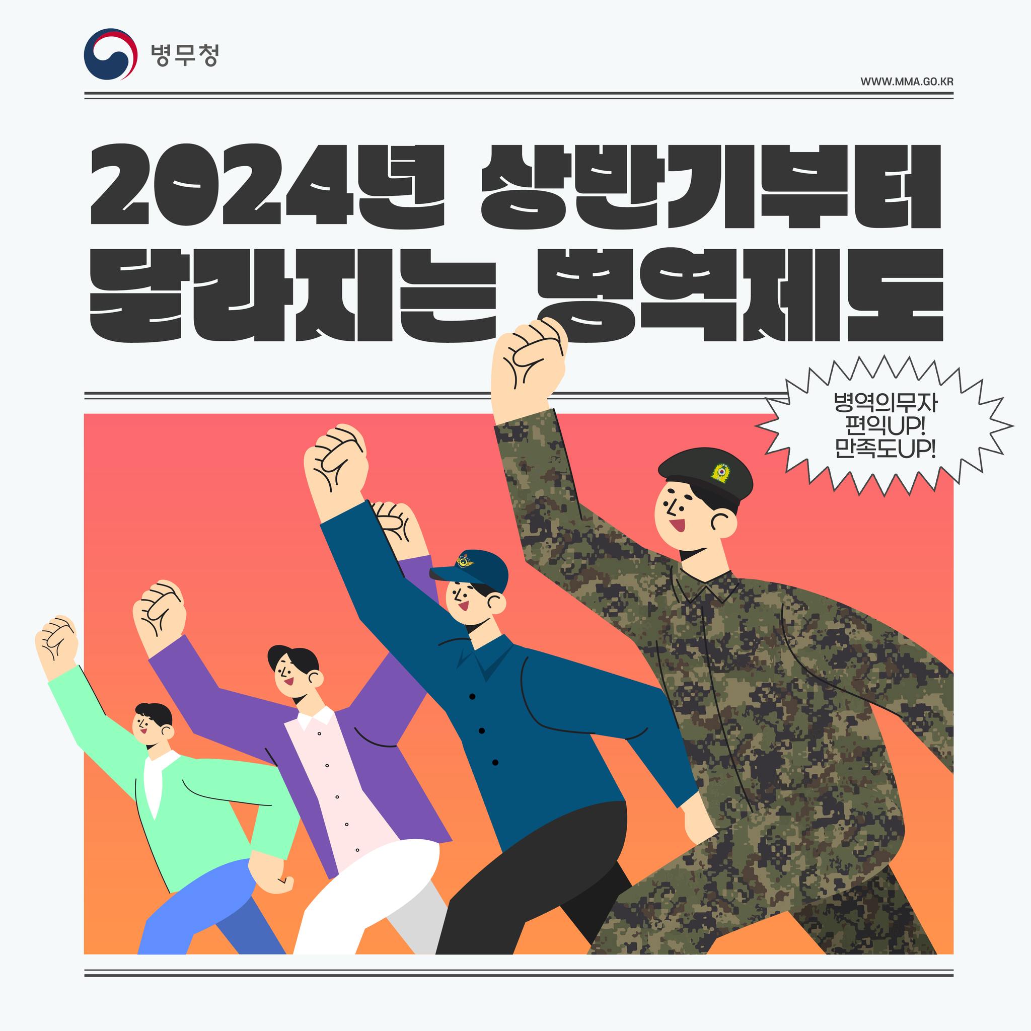 2024년 상반기부터 달라지는 병역제도