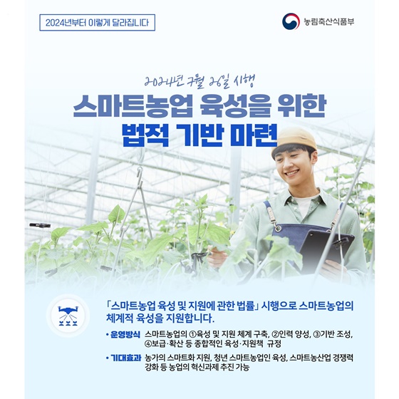2024년 농림축산식품부 달라지는 제도