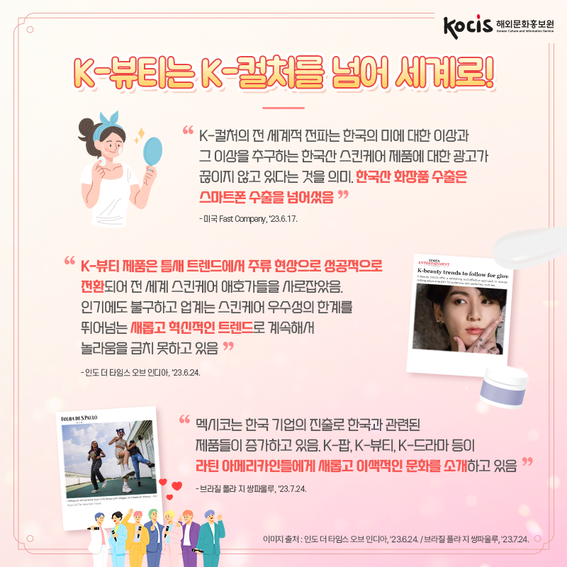 외신이 주목한 한국인의 아름다움의 비결, K-뷰티