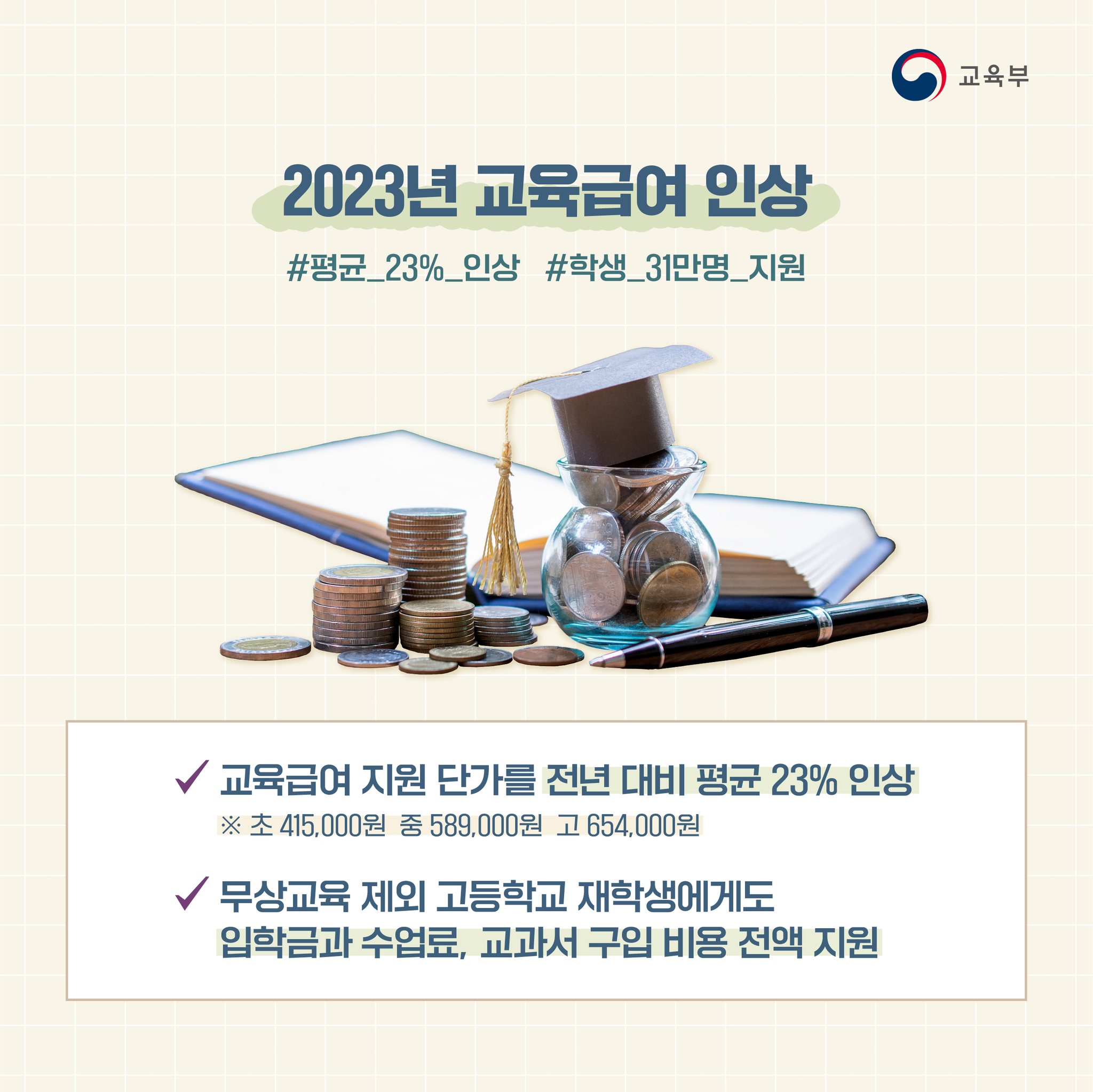 2023년 교육정책 이렇게 달라졌어요!