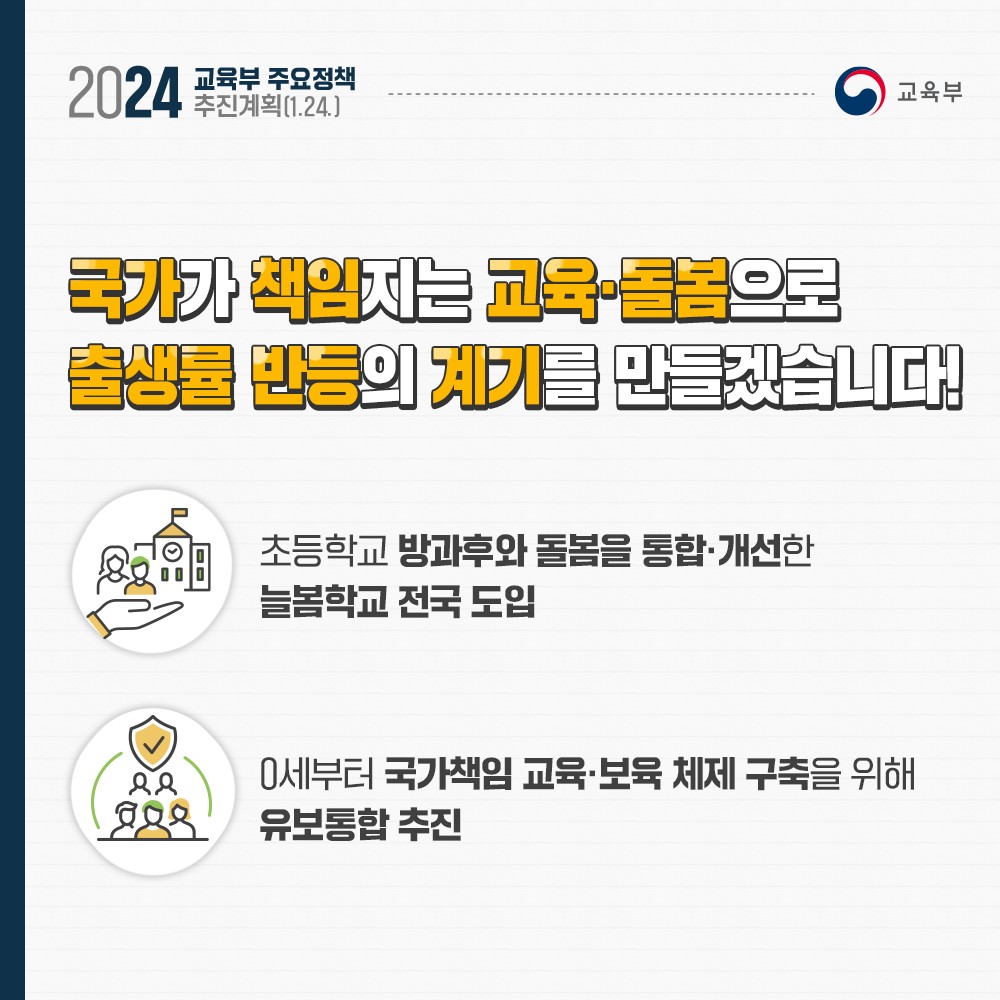 교육개혁으로 사회 난제를 해결하겠습니다!