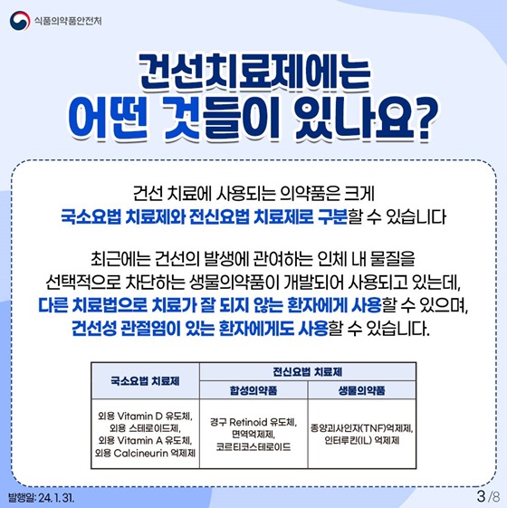 자가투여주사제 건선치료제의 안전사용법