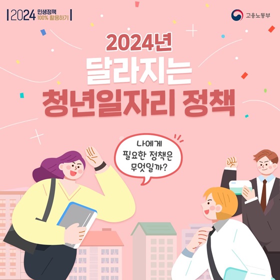 2024년 달라지는 청년일자리 정책