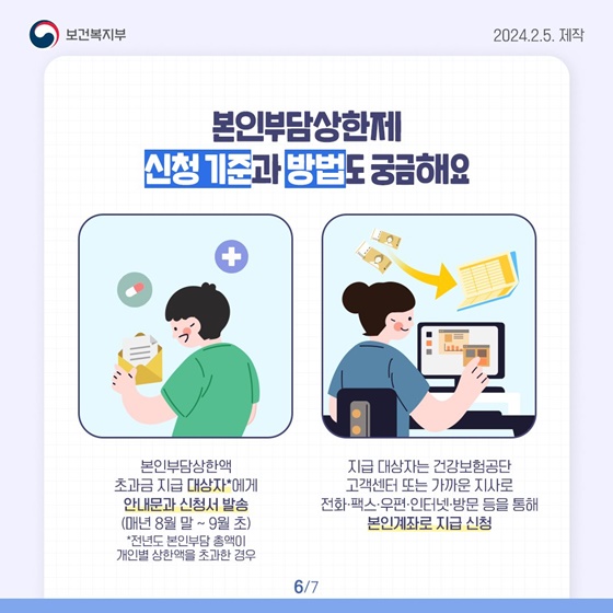 의료비 지원 정책으로  환자의 의료비 부담을 줄입니다!