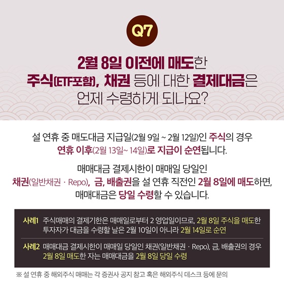 설 연휴기간(2월 9일~2월 12일) 금융거래 궁금한 점 알려드립니다!