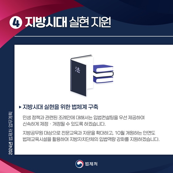 2024년 법제처 핵심 추진과제
