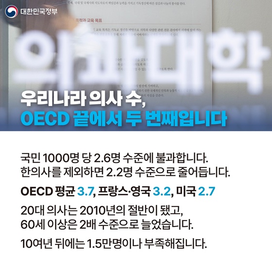 의대 정원 확대 핵심 정리