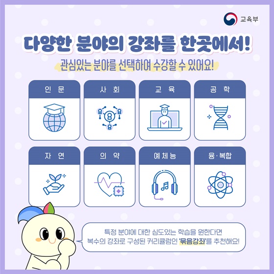 한국형 온라인 공개강좌 서비스 K-MOOC와 함께해요!