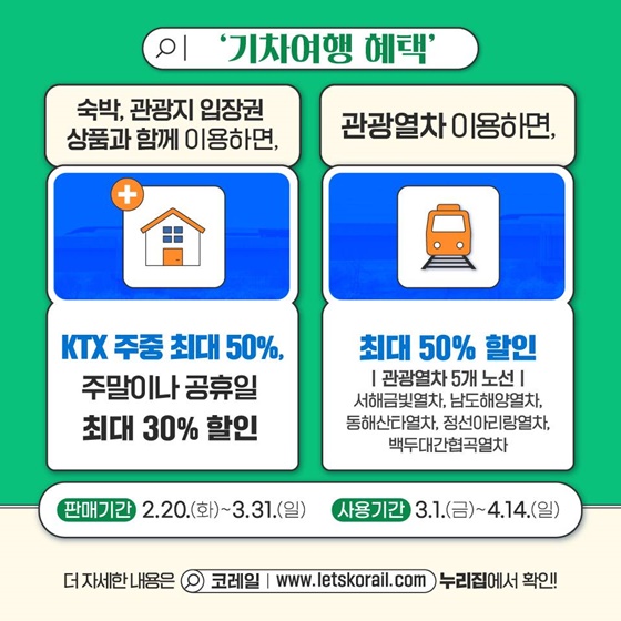 3월 ‘여행가는 달’ 교통·숙박 할인 혜택, 놓치지 마세요!