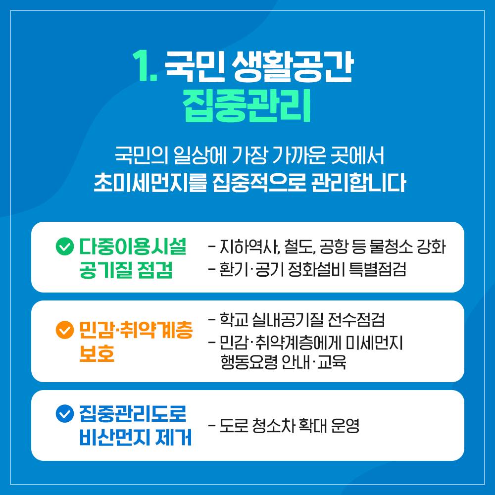 봄철 초미세먼지 줄이기! 국민건강을 위한 범부처 총력 대응