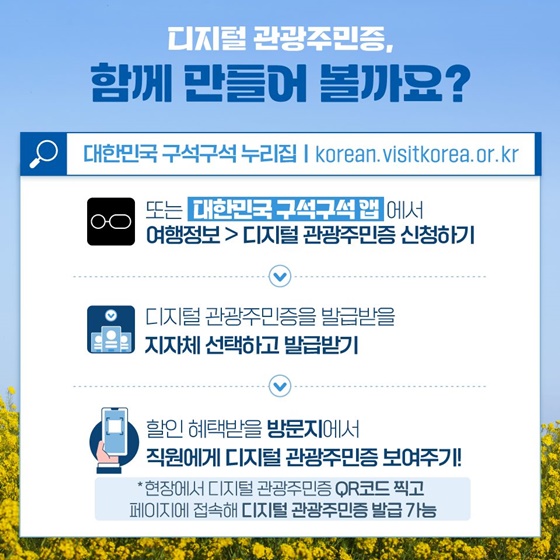 2024년 ‘디지털 관광주민증’을 꼭 발급받아야 하는 이유?