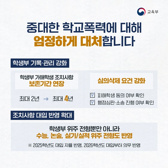 2024년 1학기부터 학교폭력 제도 이렇게 달라집니다