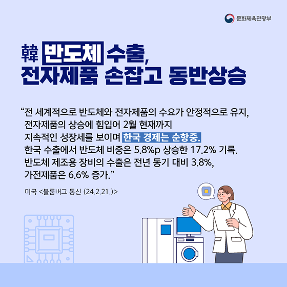 외신이 주목한 경제 분야는? 한국 수출은 지금 순항중