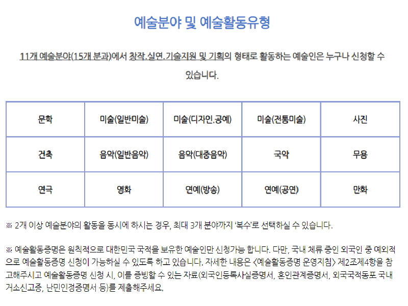 나는 음악(일반음악)부문 실연형태로 지원했다