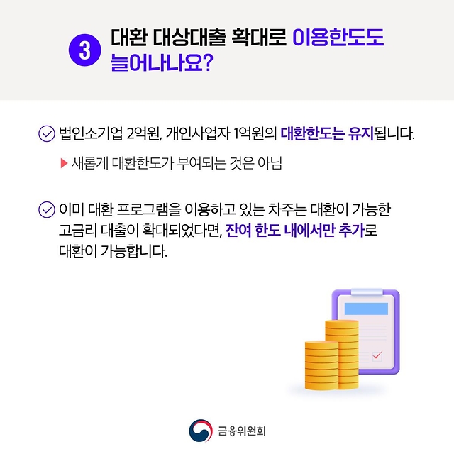 저금리 대환 프로그램 주요 Q&A