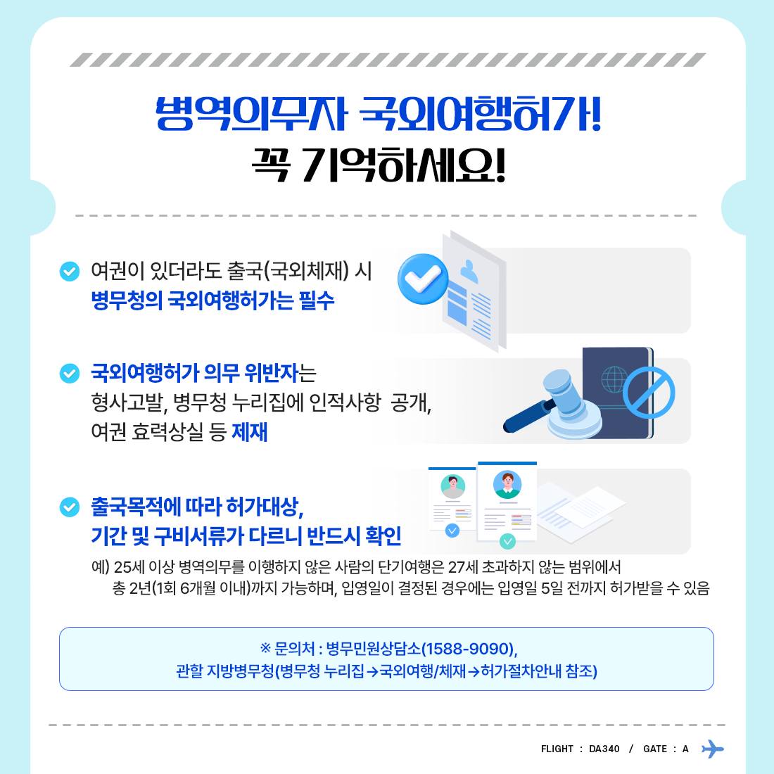 병역의무자 국외여행허가제도에 대해 알아볼까요?