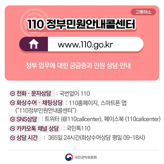 여러분의 작은소리도 크게 듣겠습니다 - 범정부 대표 국민소통 창구 소개