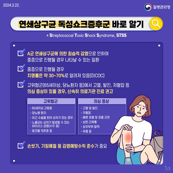 연쇄상구균 독성쇼크증후군(STSS) 바로 알기