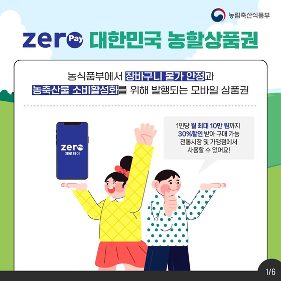 소비자 물가부담 완화 대한민국 농할상품권 구매하는 방법